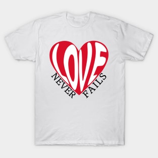 Love Never Fails T-Shirt